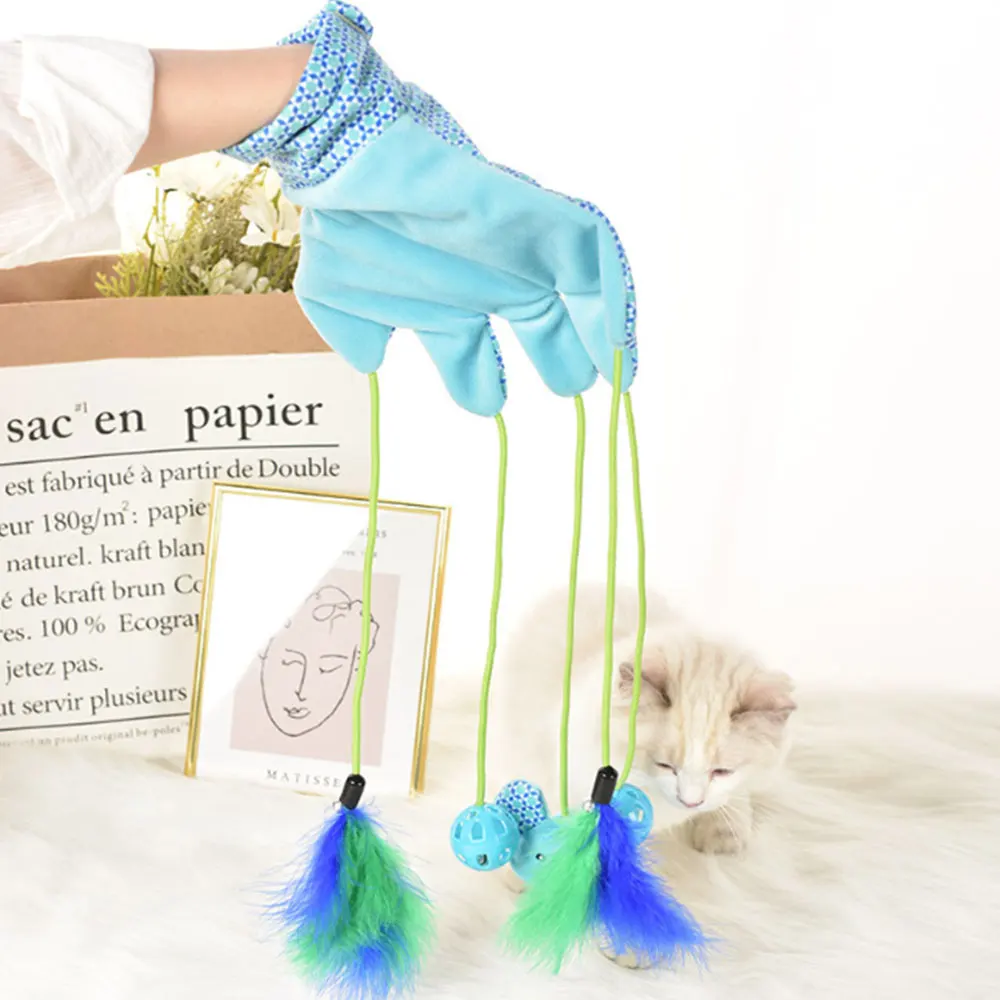 cat toy scratcher with ball