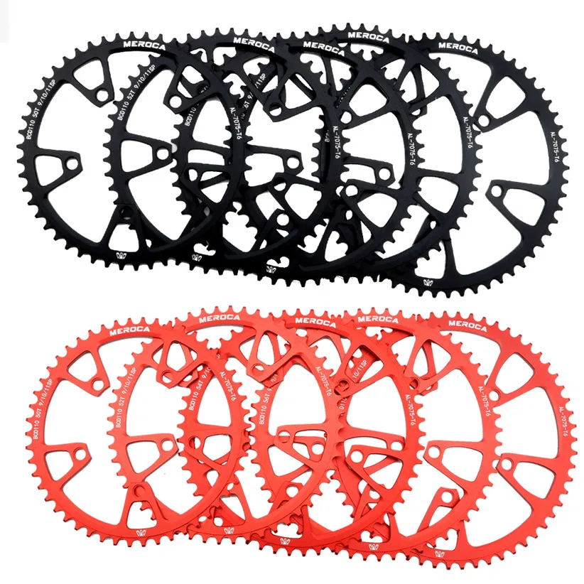 MEROCA Five-claw 110BCD Road Bike Positive And Negative Tooth Single Chainwheel Large Tooth Folding Bicycle P/N Chainwheel