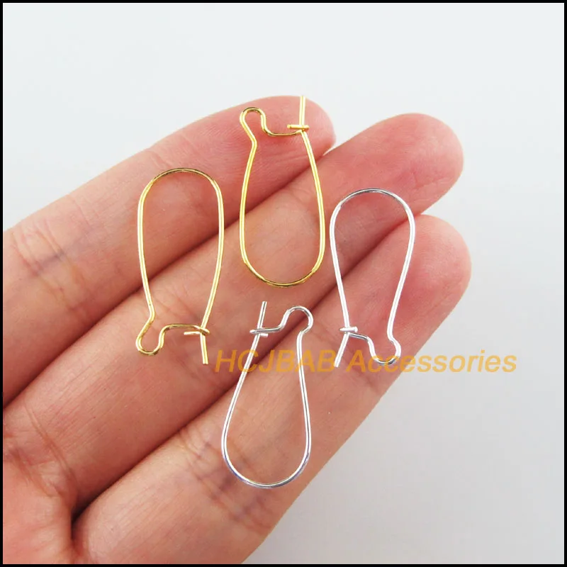 

New 100 Ear Hook Earrings Closure for DIY Jewelry 11x24mm French Earring Hook Jewellery Findings