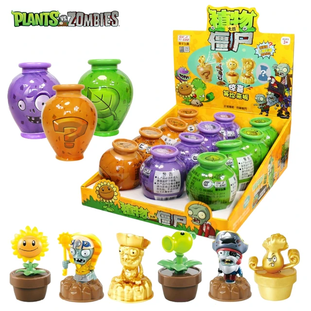 Plants vs zombies 2 genuíno 12 estilo boneca, jar surpresa