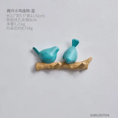 10 Креативный 3D стерео птичий смоляный крючок для пальто для дома гостиной настенный Декор стеллаж для хранения с крючком рамка птичья ветка декоративный Органайзер - Цвет: 10