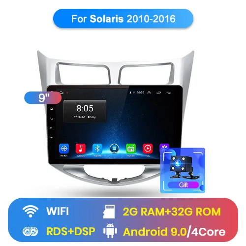 Junsun 4G+ 64G CarPlay DSP Android 8,1 автомобильный Радио Мультимедиа Стерео Аудио плеер gps 2 Din для hyundai Santa Fe 2 2006-2012 без DVD - Цвет: WIFI (2GB 32GB)