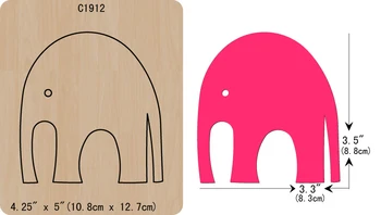 

New Elephant Wooden die Scrapbooking C1912 Cutting Dies