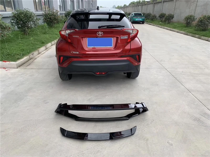 Использовать для Toyota C-HR спойлер на крыше высокого качества ABS пластик 17 18 19 лет настроить цвет DIY окрашенные стеклянные задний спойлер