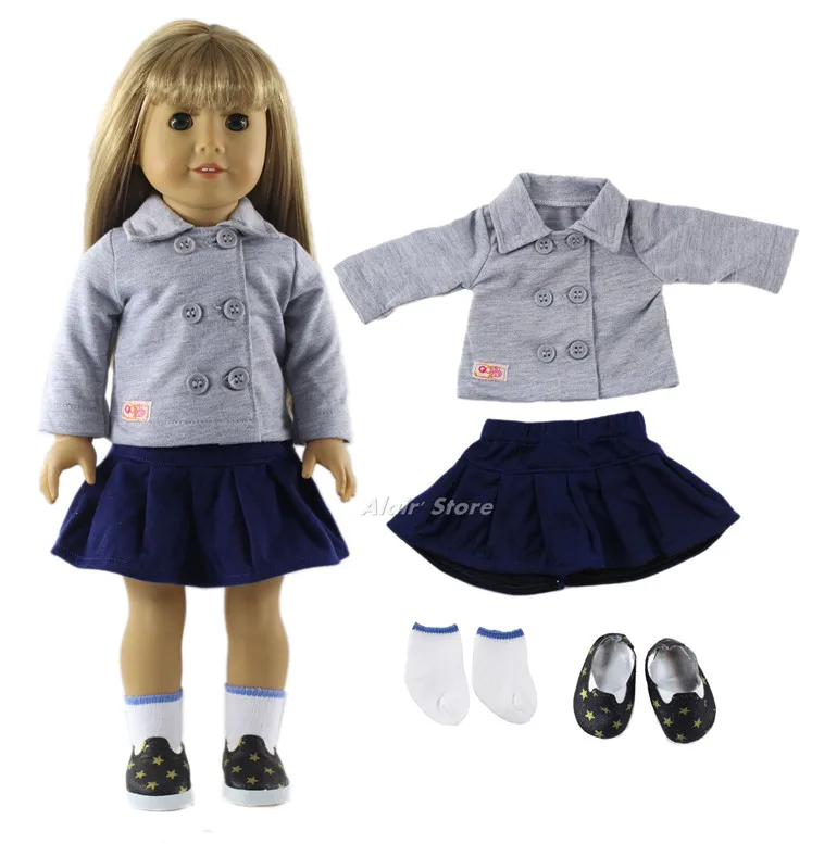 1 комплект повседневная одежда Одежда для кукол 18 дюймов аксессуары A41|doll clothes|outfit