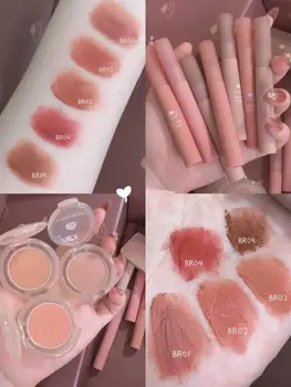 

Autumn Winter New Arrival Lip Mud Chesenut Velvet Matte Lip Gloss Long-lasting and Waterproof Lip Makeup Cosmetics Lipstick