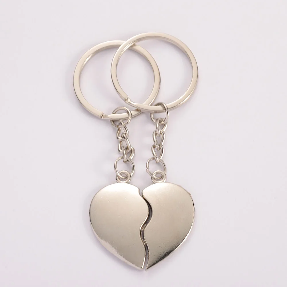 Heart-Key-Rings Souvenirs Couple Gift Birthday-Gift Lovers for 1pair