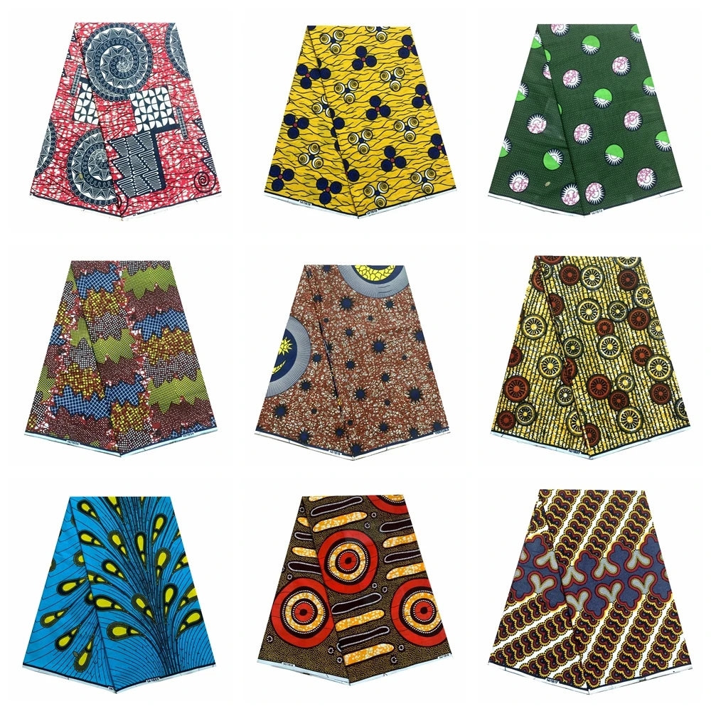 African Fabric Ankara Fashionable Free Shipping 6 Yard Pagne Wax Tissus For Party Print Africain Soft | Дом и сад