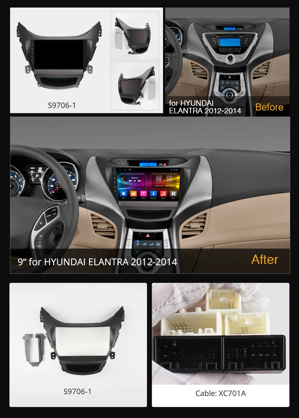 Ownice 360 Panorama Android 9.0 4G LTE SPDIF k3 k5 k6 Car Radio Player DVD gps For Hyundai Avante 2