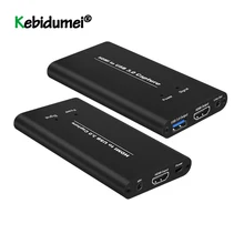 Mult порты USB3.0 HDMI 4K 60Hz видеозахвата HDMI к USB видеозахвата карты игры потоковой прямой поток трансляции с MICinput
