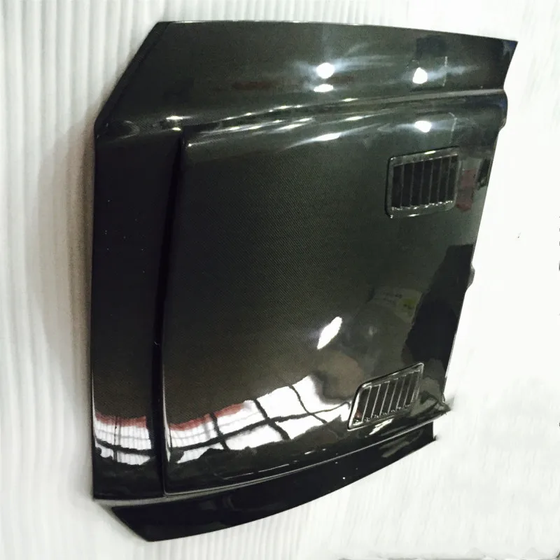 Para 2013 Mustang GT500 полиэстер fibra de carbono гоночный стиль капот с вентиляцией