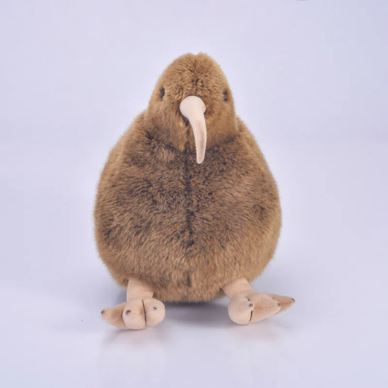 Cute Simulation Kiwi Bird Plush Toys Real Lifelike Fat Ball Birds Soft Stuffed Animals Dolls Gift for Kids Children Friends 28cm  (6)