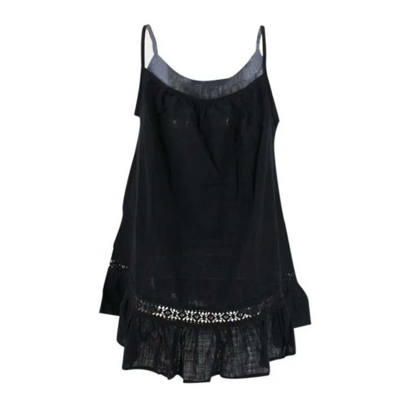Милая майка женская пляжная Повседневная Boho V шеи Camis летние топы Базовая рубашка Liva girl