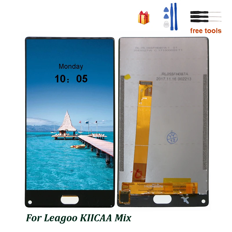 ЖК-дисплей для Leagoo Kiicaa Mix кодирующий преобразователь сенсорного экрана в