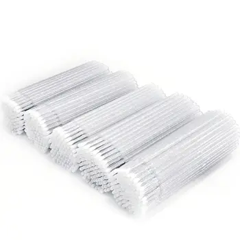 일회용 메이크업 속눈썹 브러쉬, 마이크로 마스카라 브러쉬, 속눈썹 연장, 개별 속눈썹 제거 면봉, 미용 도구, 50 개/백
