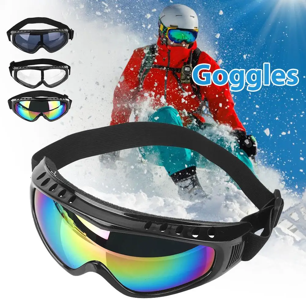 Gafas de esquí para ciclismo, lentes de sol para PC, lentes Anti-UV a prueba de viento, Anti-niebla, arena, Moto, protector deportivo para invierno al aire libre