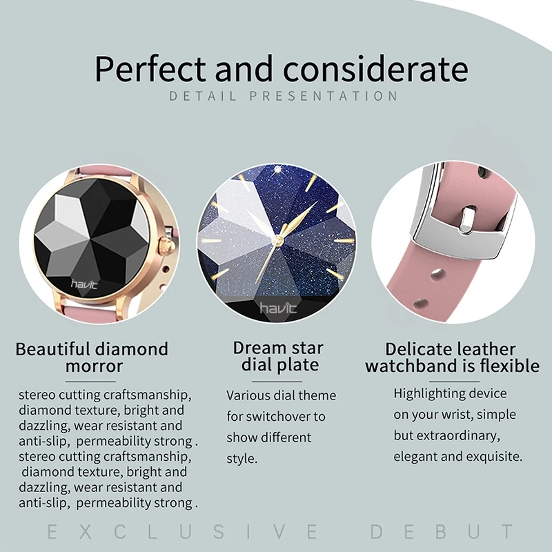  Havit SW05 Smart Bracelet Band With Heart rate Monitor ECG Blood Pressure Fitness Swimming Facebook - 4000170427471