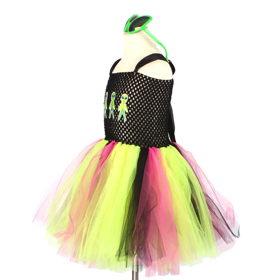 Alien Space Inspired Girl Tutu Costume Dress Holiday Pageant Birthday Halloween Girls Dress Party Princess Kids Fancy Clothes (15)
