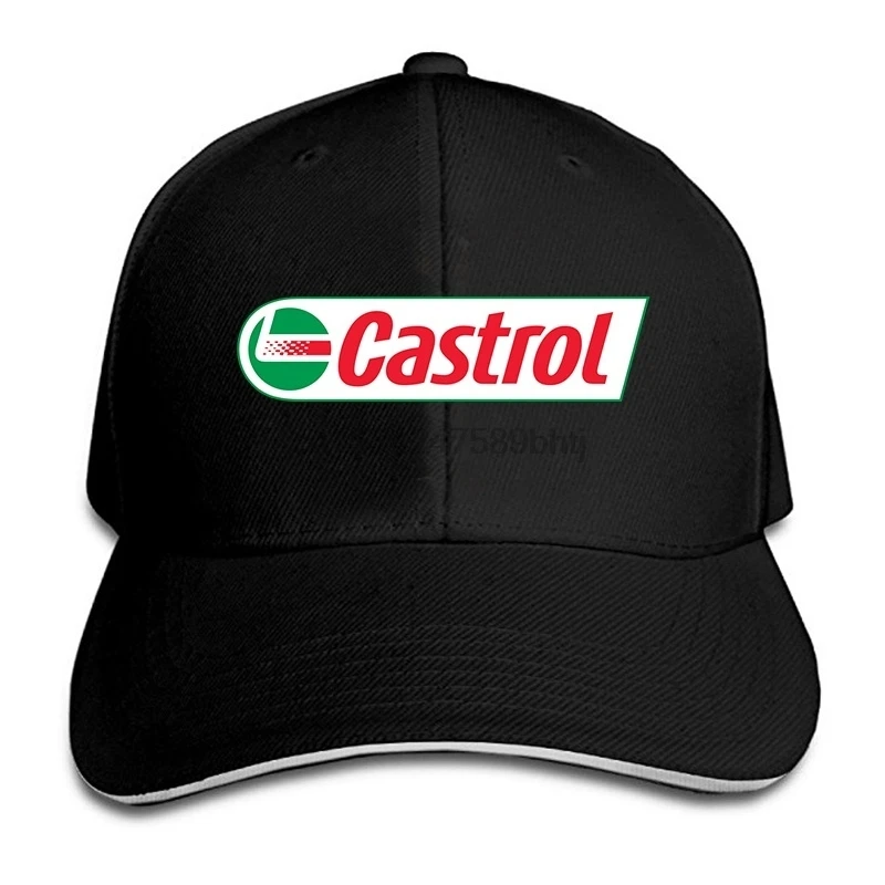 Модная бейсболка с Castrol принтом, модная Кепка унисекс для гольфа, летняя бейсболка с сеточкой и регулируемым ремешком