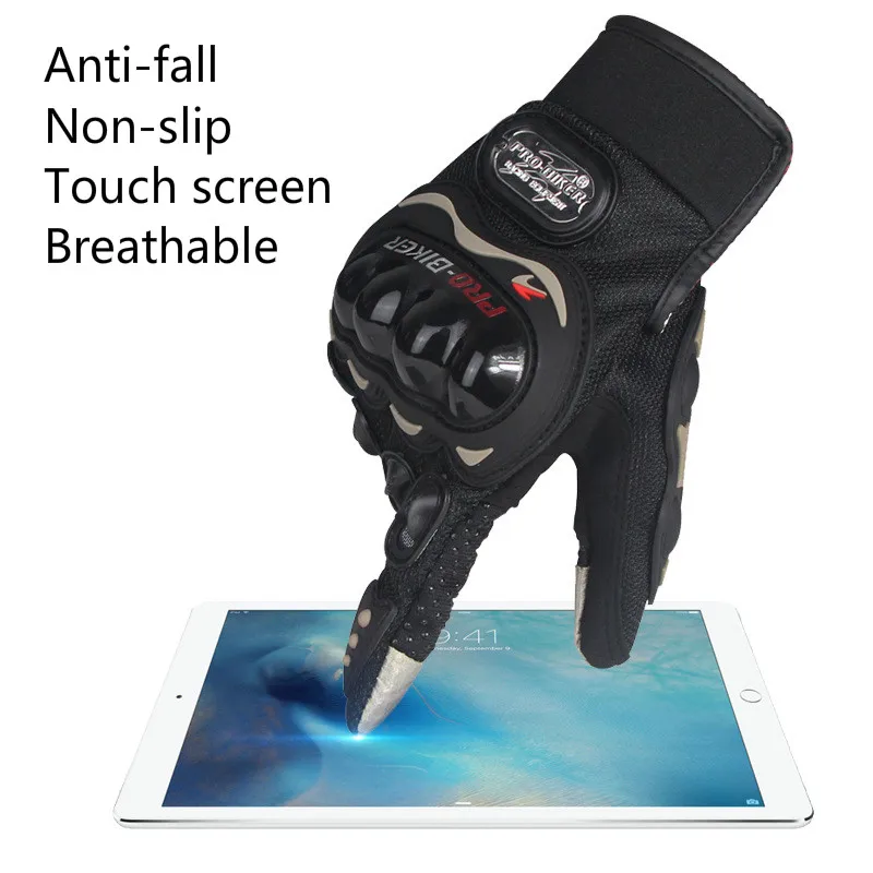 

Touch Screen Motorcycle Gloves Winter&Summer Motocross Protective Gear Racing Gloves Polyester Cool Full Finger Glove