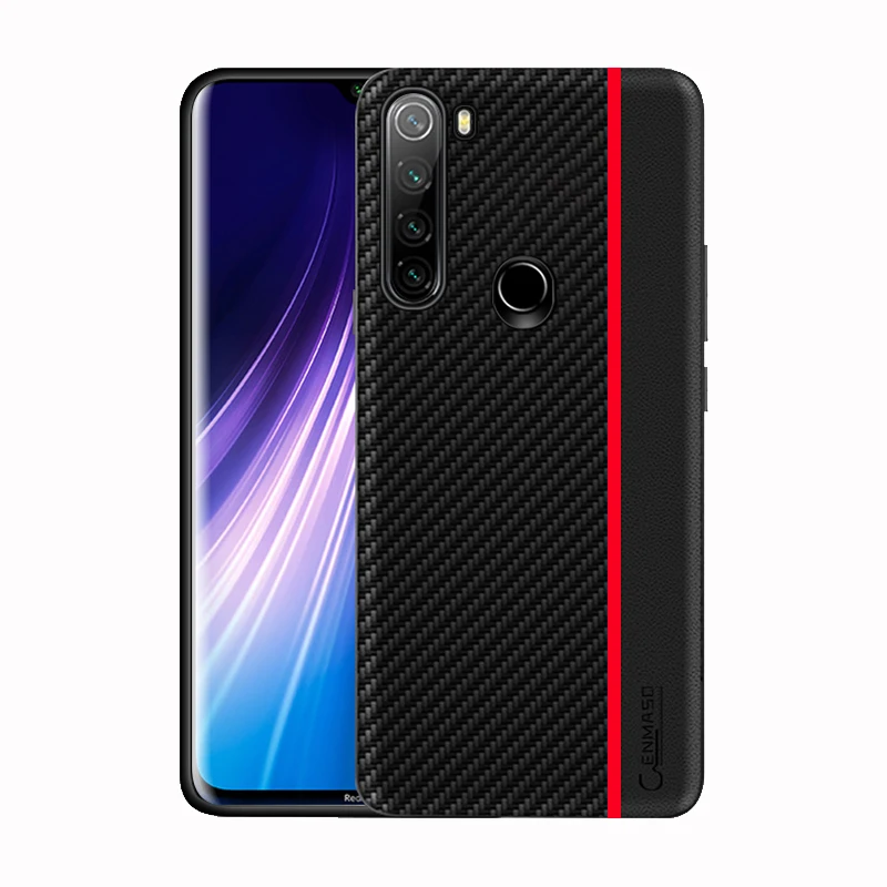 Полный защитный чехол для Redmi Note 8 T, чехол из углеродного волокна с текстурой кожи для Redmi Note 8 Pro, чехол для Note 7, задняя крышка для телефона, чехол