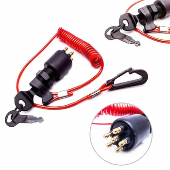 

5005801 175974 Parts Outboard Motors Tool With Lanyard Accessories Easy Use Boat Ignition Switch Key Engine For Johnson Evinrude