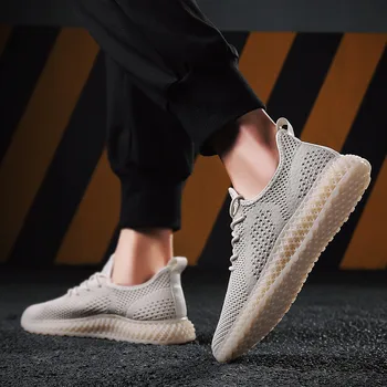 

Fashion Sneakers For Men Trend Casual shoes Breathable Light Air Mesh Shoes Rubber Hard-wearing Zapatos Hombre Flats shoes