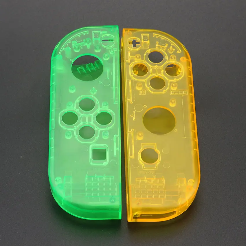 TS JCD корпус Оболочка Чехол для nintendo Switch NS NX Joy-Con контроллер Прозрачный Красный Синий Замена Защитный чехол s - Цвет: TS