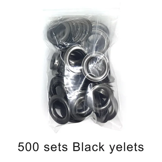 (14mm17mm20mm)50 sets Eyelet Buttons and Installation Tools  Shower curtain holes Rivets Hole Metal Eyelets DIY Tablecloth holes 500 sets eylets