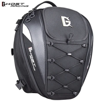 

GHOST RACING 25L Waterproof Motorcycle Tail Bag Multi-functional Durable Rear Motocross Seat Bag Helmet Bag Rider Backpack