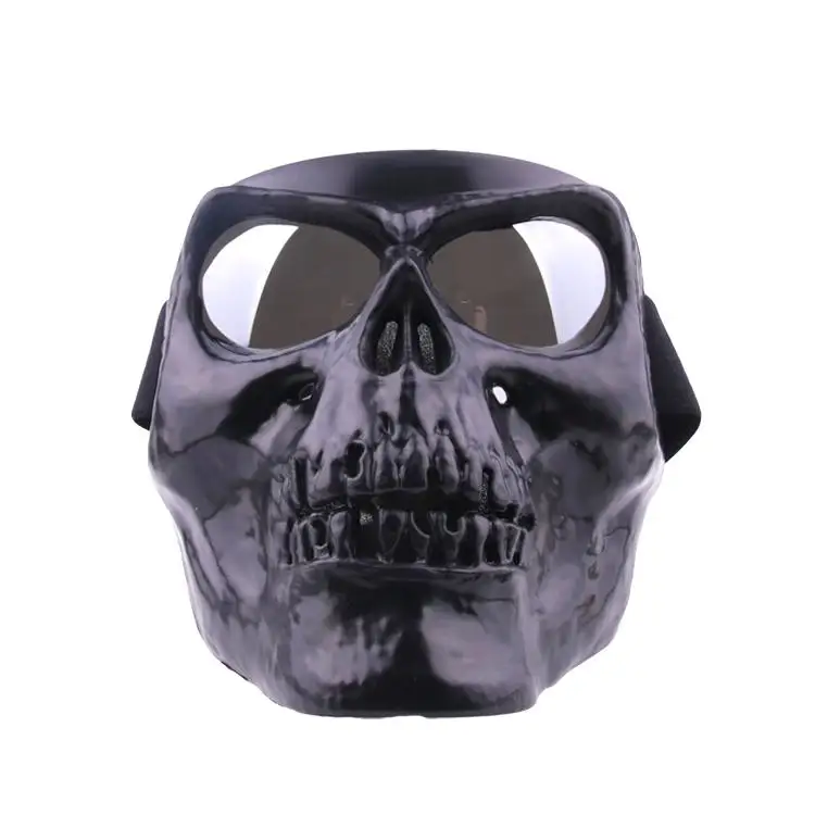 Motorcycle Goggles Skull Mask Helmet Glasses Mask Ski Detachable Eyewear Scooter Helmets Mask Skate Motorcycle Goggles Mask