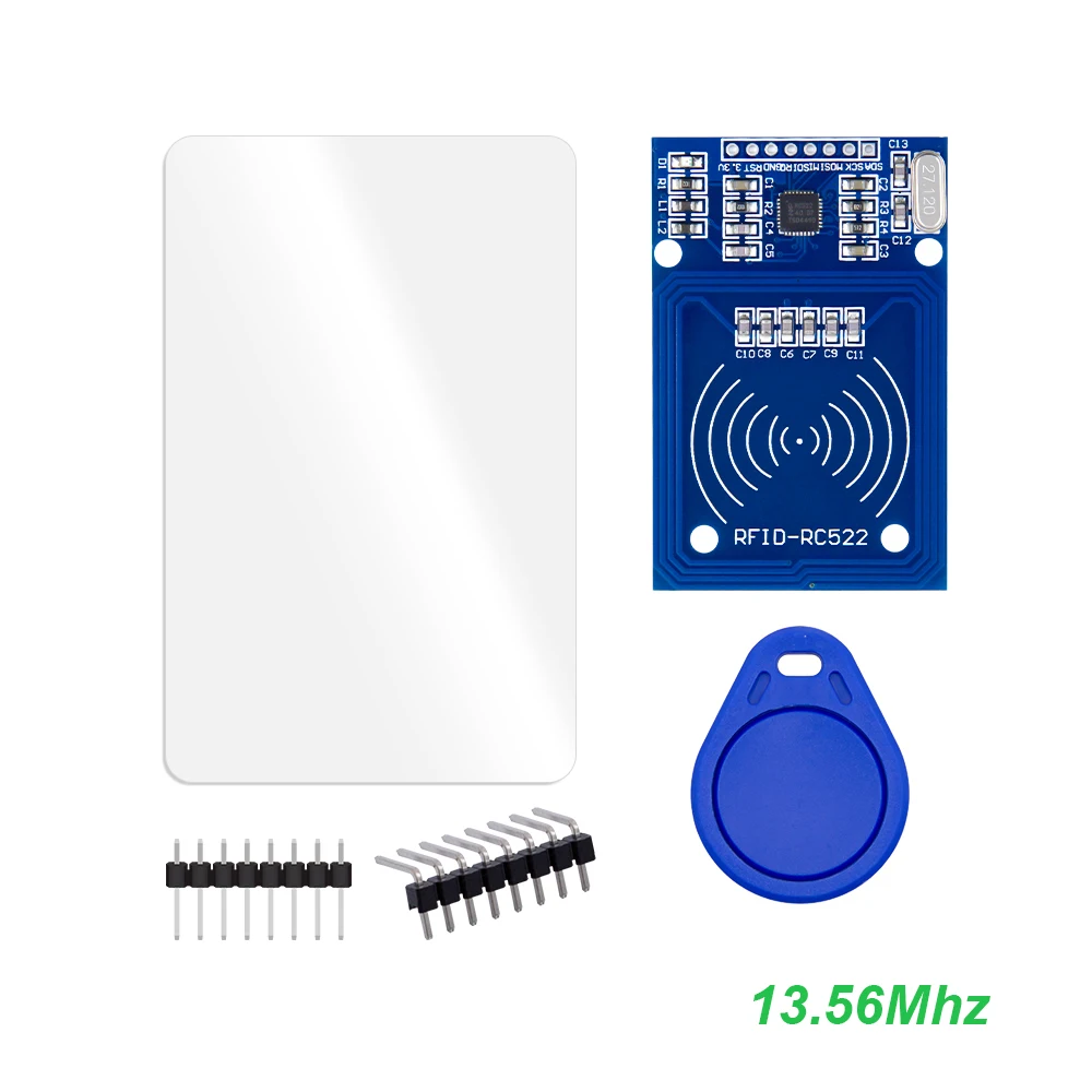 MFRC-522 RC-522 RC522 13,56 МГц/125 кГц RFID модуль для arduino комплект SPI писатель ридер IC карта с IC картой с программным обеспечением UNO - Цвет: Серый