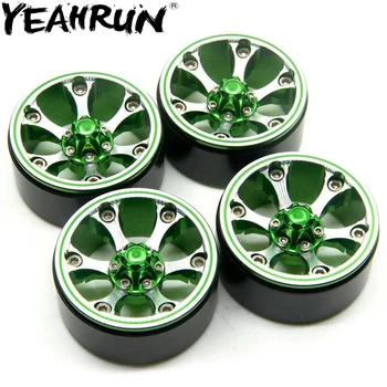 

YEAHRUN 1/2/4/5pcs 1.9 inch Wheel Rims Beadlock for RC 1/10 Axial Scx10 D90 CC01 Trx-4 #43
