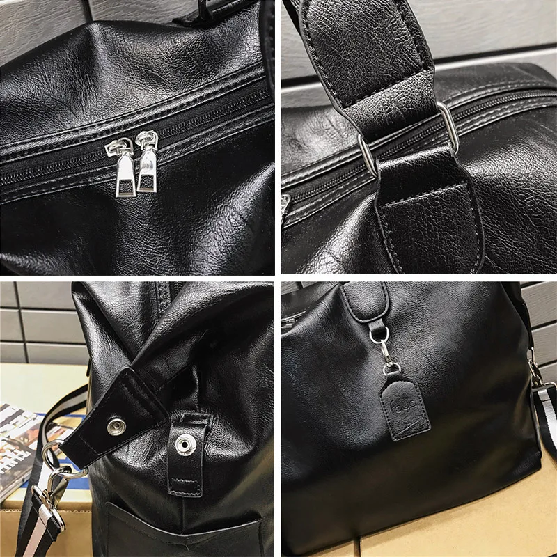 Travel Bag Large Capacity Men Hand Luggage Travel Duffle Bags Leather Handbag Multifunction Women Shoulder Bag Bolsos Weekender