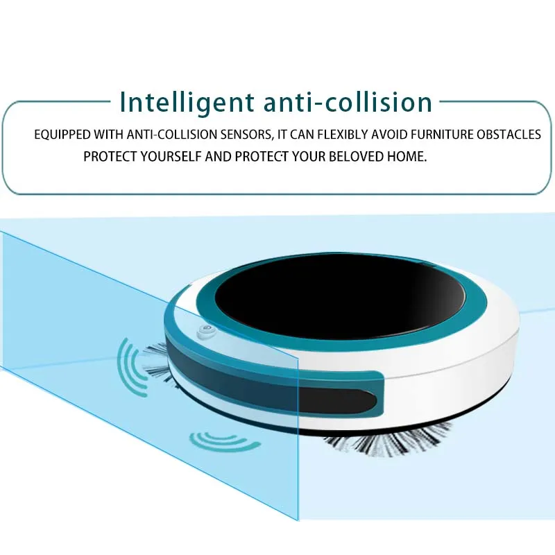  Automatic Smart Vacuum Cleaner Robot Mopping Sweeping Suction Cordless Auto Dust Sweeper Machine An
