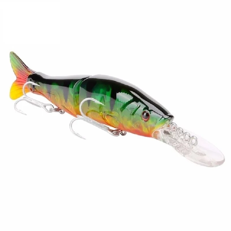 Seaknight 1Piece Minnow Fishing Lure SK042 Hard Bait 13.5g 100mm/3.94in 2 Sections Soft Tail Jerkbait VMC Hooks for Carp | Спорт и