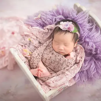 

Newborn Photography Props Baby Kids Knit Wrap Cloth Swaddle Photo Accessories