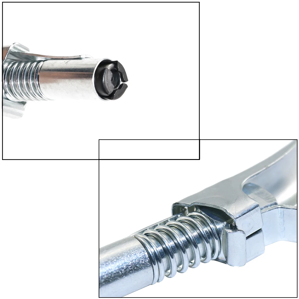 Серебряный гидравлический самоблокирующийся смазочный пистолет Boeray Zerk