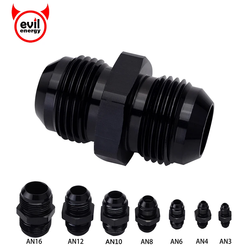 Адаптер для масла evil energy Black AN3 AN4 AN6 AN8 AN10 AN12 AN16 прямой Алюминиевый концевой адаптер