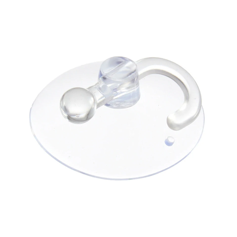 LouMaxx Gancio a ventosa 20 mm – Set di 20 ventose trasparenti per finestre, bagno e cucina – Presa affidabile su vetro e superfici lisce