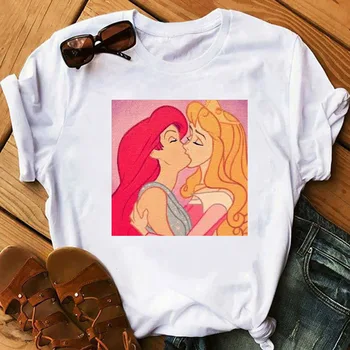 

Women Harajuku Lesbian Gay T Shirt Lgbt Love Wins T-Shirt Ullzang Funny Cartoon T-Shirt Female Spoof Personality Top Tee