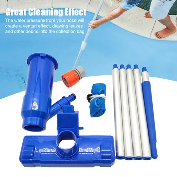 

1set Hot Spring Home Outdoor Spa Accessories Above-Ground With Brush Portable Jet Pool Vacuum Head Maintenance Cleaning Tool