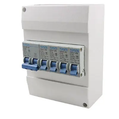

Plastic Case 2P25A+4P10A 3000A Capacity Mini Circuit Breaker