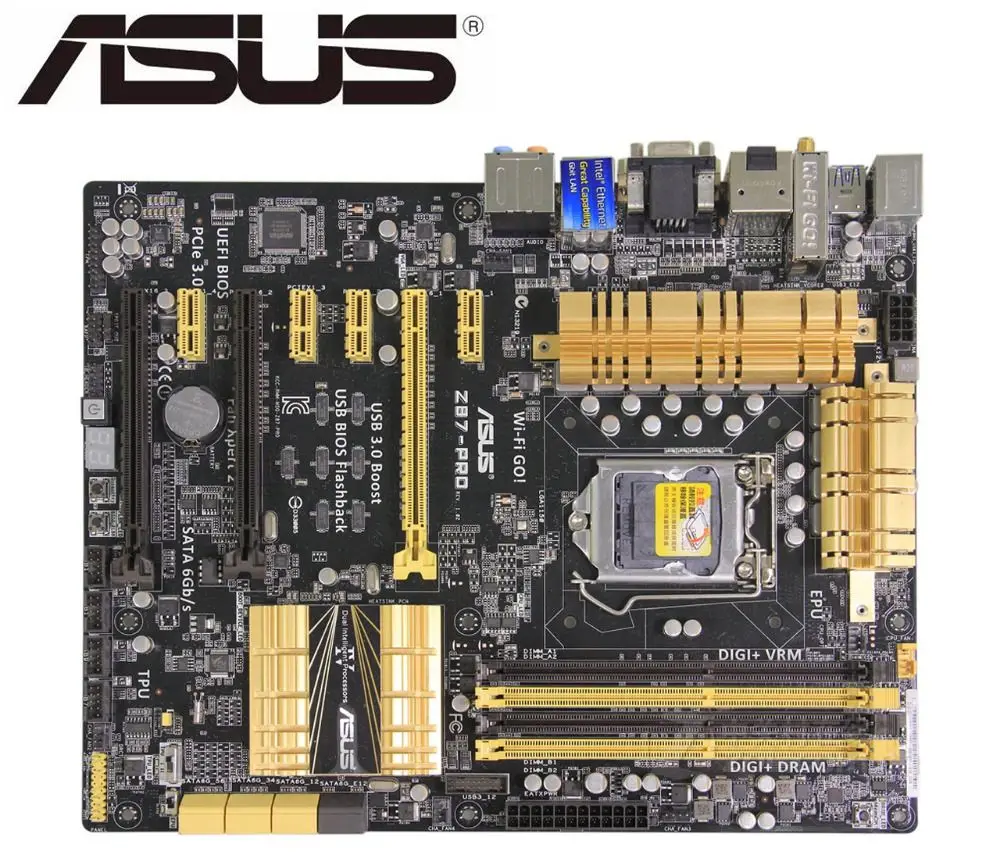 ^Cheap ASUS Z87-PRO original motherboard DDR3 LGA 1150 USB2.0 USB3.0 for I3 I5 I7 CPU 32GB Z87used Desktop motherboard on sales boards