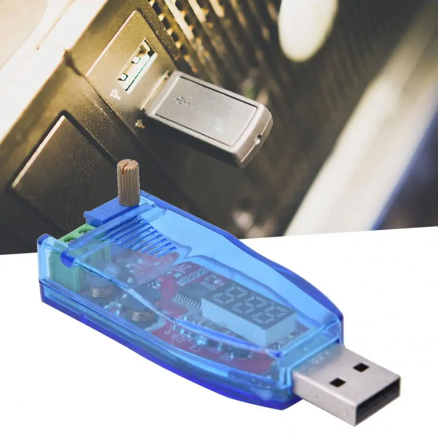 Светодиодный потенциометр Регулируемый USB преобразователь с 5 В в постоянный ток