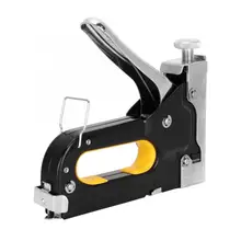 3-в-1 Мощный Ручной гвоздя ружье штапельного Степлер-пистолет ручной инструмент 1000 шт. Ёмкость руководство для степлера Скоби