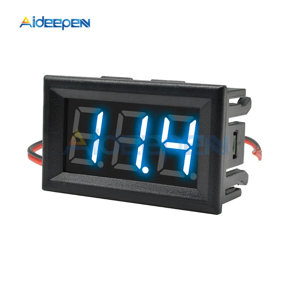 Цифровой вольтметр светодиодный измеритель напряжения переменного тока 70 500 В 0 56