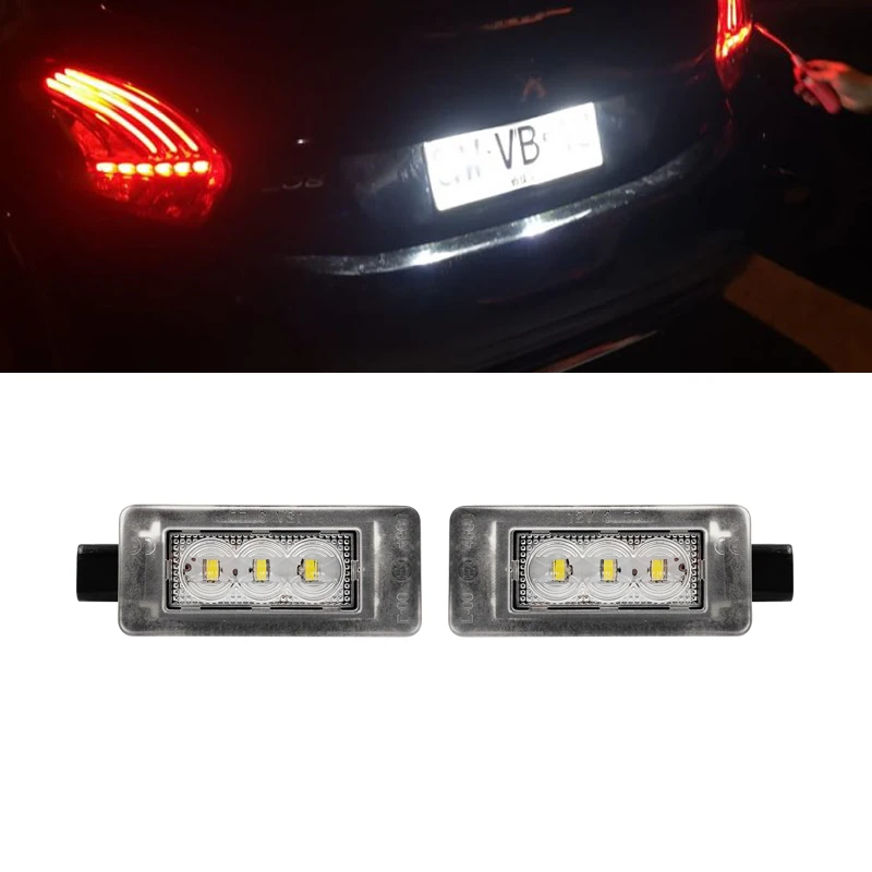 peugeot 207 license plate light