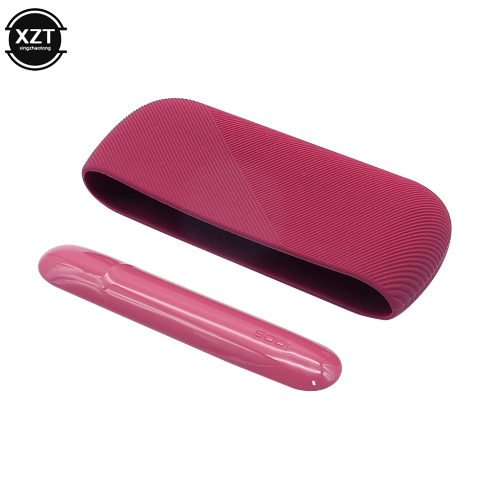 

New 12 Colors Fine Twill Silicone Side Cover Full Protective Case Pouch for IQOS 3.0/ 3 DUO Outer Case for IQOS Accessories