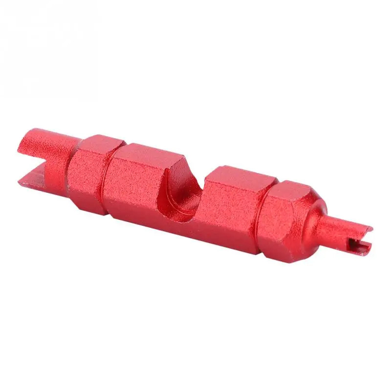 Bicycle Valve Remove Tool Alumunium Alloy Mountain Bike Road Bike Tyre Tire CNC Valve Core Remover Wrench Bicycle Repair Tools - Цвет: Красный